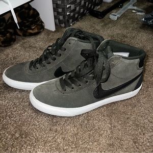 Nike high top suede sneakers!